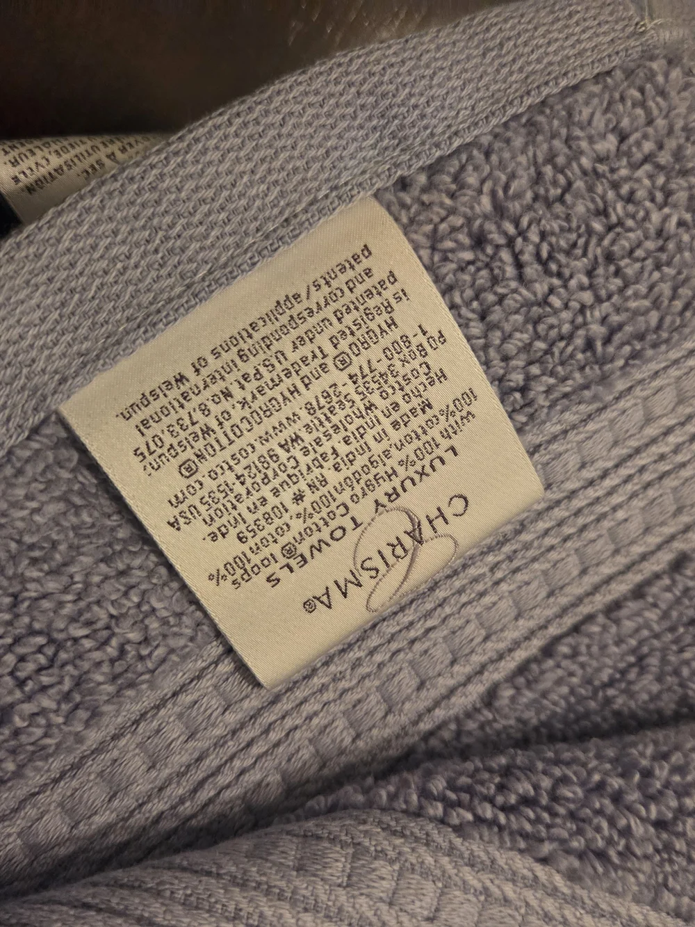 Charisma Lavender Plush Bath Towel Set Of 2